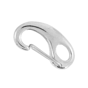 Roestvrij stalen (RVS) Stainless steel onderdelen karabijnslot 16mm Zilver