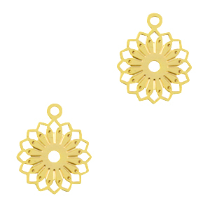 Hangers bohemian bloem Gold