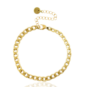 Roestvrij stalen (RVS) Stainless steel schakelarmbanden Goud