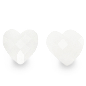 Fashion Facet kralen hart White