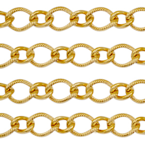 Roestvrij stalen (RVS) Stainless steel onderdelen jasseron ankerketting Goud