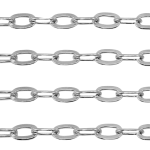 Roestvrij stalen (RVS) Stainless steel onderdelen jasseron ankerketting Zilver