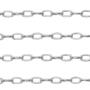Roestvrij stalen (RVS) Stainless steel onderdelen jasseron ankerketting Zilver