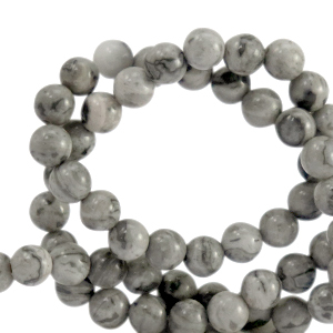Natuursteen kralen dolomiet 4mm Marble grey