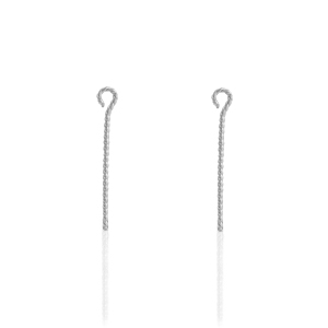 Roestvrij stalen (RVS) Stainless steel onderdelen kettelstiften 30mm Zilver