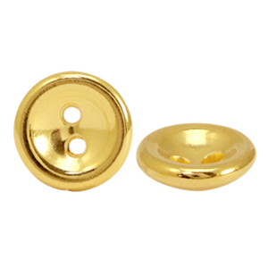 Kralen DQ metaal knoop 10mm Goud (nikkelvrij)