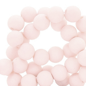 6 mm acryl kralen matt Touch of pink