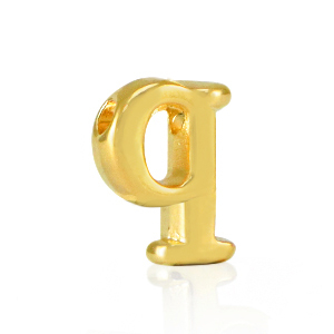 Letterkralen DQ metaal Q Goud (nikkelvrij)