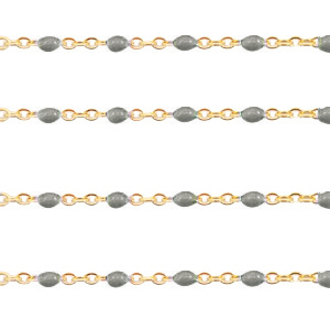 Roestvrij stalen (RVS) Stainless steel onderdelen jasseron 1mm Olive green-gold