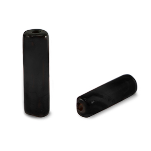 Natuursteen kralen agaat tubes Brown-black