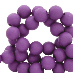 4 mm acryl kralen Imperial purple