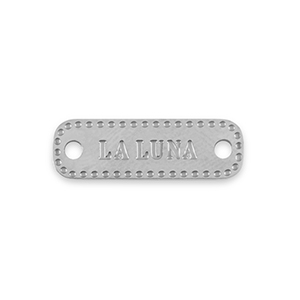 Roestvrij stalen (RVS) Stainless steel bedels / tussenstuk La Luna Silver