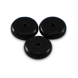 Natuursteen kralen agaat rondellen 6mm Black