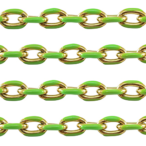 Roestvrij stalen (RVS) Stainless steel onderdelen jasseron ankerketting Gold-green