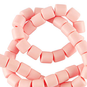 Polymeer kralen 6mm Vintage pink