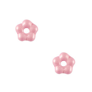 Czech kralen bloem 5mm Sorbet pink