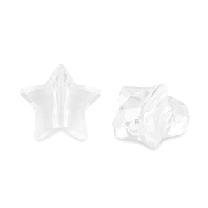 Acryl kralen ster Transparent