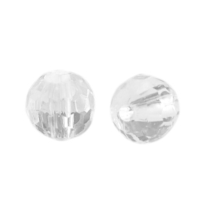 6 mm acryl kralen facet geslepen Transparent