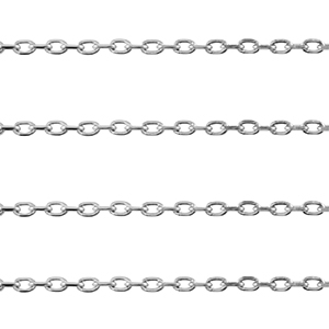 Roestvrij stalen (RVS) Stainless steel onderdelen jasseron ankerketting Silver