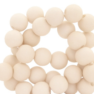4 mm acryl kralen Cream beige