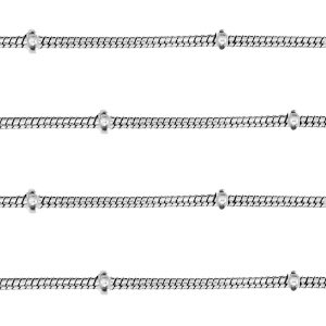 Roestvrij stalen (RVS) Stainless steel onderdelen jasseron ball Zilver
