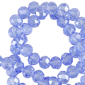 Top Facet kralen 3x4mm disc Dodger blue