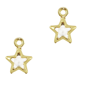 Hangers van Crystal Glass ster Crystal-gold