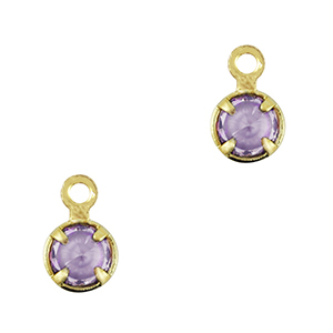 Hangers van Crystal Glass Purple-gold