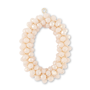 Top facet hangers ovaal Vanilla white