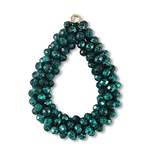 Top facet hangers druppel Petrol green