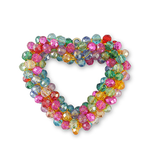 Top facet hangers hart Multicolour