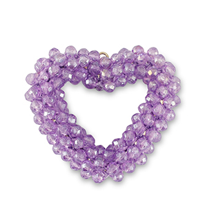 Top facet hangers hart Purple
