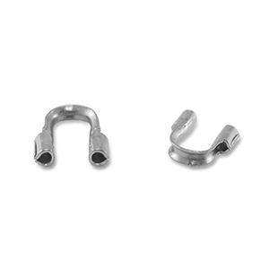 Roestvrij stalen (RVS) Stainless steel onderdelen draadbeschermer Silver