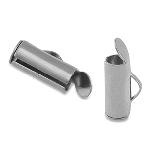 Roestvrij stalen (RVS) Stainless steel onderdelen schuif eindkap Silver