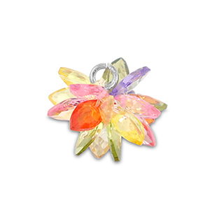 Zirkonia bedels bloem Multicolor