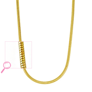 Roestvrij stalen (RVS) Stainless steel kettingen Gold