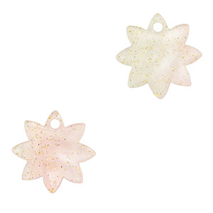 Resin hangers bloem Light pink