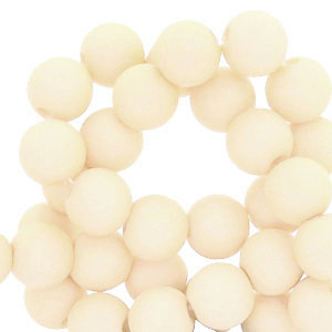 6 mm acryl kralen Vanilla white