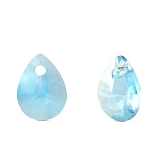 Hangers van Crystal glas druppel Aqua