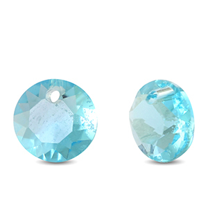 Hangers van Crystal glas rond Aqua