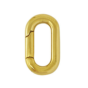 Roestvrij stalen (RVS) Stainless steel onderdelen clasp ovaal Gold