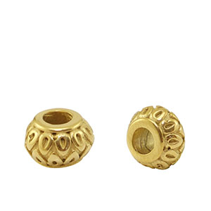 Roestvrij stalen (RVS) stainless steel kralen Gold