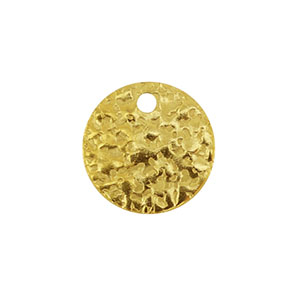 Roestvrij stalen (RVS) Stainless steel bedels rond Gold