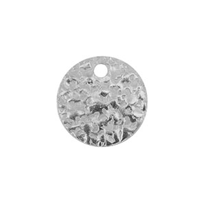 Roestvrij stalen (RVS) Stainless steel bedels rond Silver
