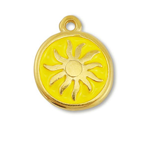 Bedels DQ metaal zon Goud-yellow (nikkelvrij)