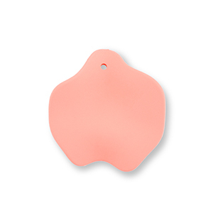 Acryl hangers blad Salmon pink