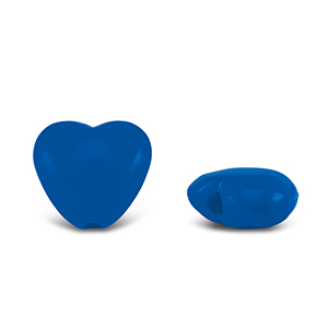 Acryl kralen hart Dark blue
