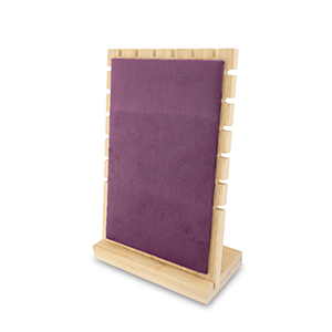 Sieraad display voor kettingen Natural-aubergine purple