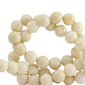 Natuursteen kralen calciet en marmer 8mm Beige