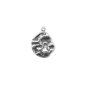 Roestvrij stalen (RVS) Stainless steel bedels rond Silver